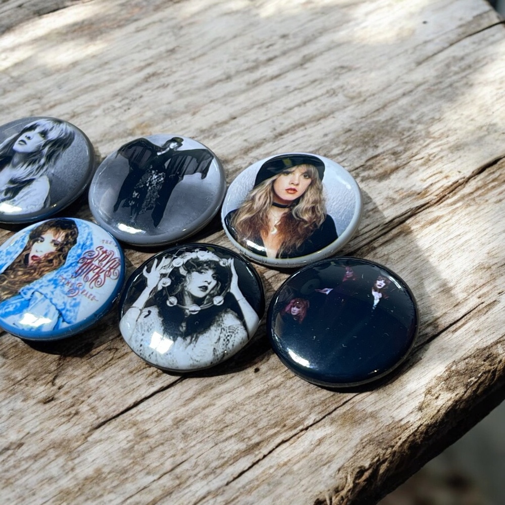 7 Pack Stevie Nicks Badge Button Set - Picture 3 of 5